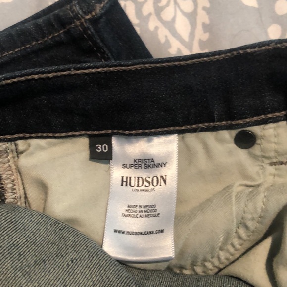 Hudson jeans: Krista Super Skinny size 30 - Picture 5 of 5